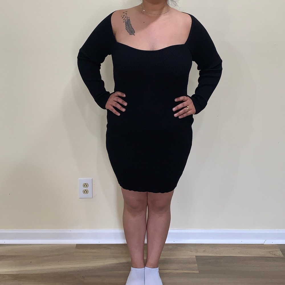 Love Always Ribbed Sweater Dress